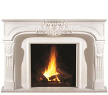 1107 stone fireplace mantle surround in Calgary