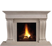1111.536 stone fireplace mantle surround in Calgary