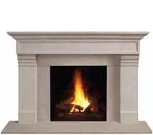 1111.556 stone fireplace mantle surround in Calgary