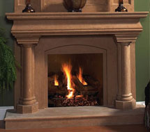 1126.555 stone fireplace mantle surround in Calgary