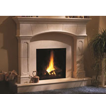 1130.70.530 stone fireplace mantle surround in Calgary