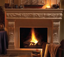 1136.548 stone fireplace mantle surround in Calgary