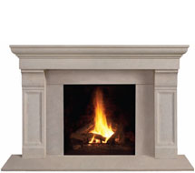 1147.511 stone fireplace mantle surround in Calgary