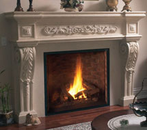 1145.534 stone fireplace mantle surround direct from us